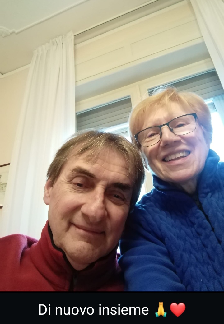 Mauro Gavioli con la moglie Carla